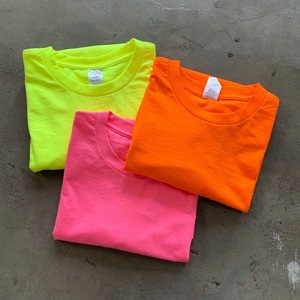 Custom logo Wholesale 60 Cotton 40 <strong>Polyester</strong> Blank t <strong>Shirts</strong> 180 Gsm Unisex Fluorescent Neon Yellow pink Color Blank t <strong>Shirts</strong> - Product Image 5