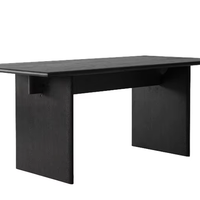 Table à manger moderne réglable en bois de noyer pour la maison
