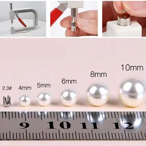 Máquina de Engaste de Perlas Manual VC 4 5 6 8 10 12mm, Herramientas de Presión Manual <span class=keywords><strong>para</strong></span> Remaches de Estrás, Manualidades con Ropa DIY - Product Image 3