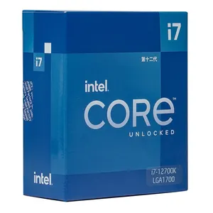 Intel Core i7-12700K/12700KF De Bureau Processeur CPU 12 Noyaux jusqu'à 5.0 GHz Déverrouillé LGA1700 Intel i7 12 Gen CPU
