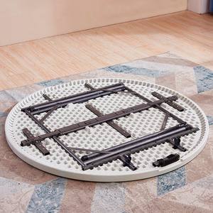 60 pollici in magazzino in fabbrica eventi all'aperto festa nuziale banchetto di plastica pieghevole tavola rotonda per Hotel ristorante ristorazione - Product Image 3