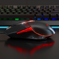 Ratón para juegos, ergonómico, con 6 botones, mecánico, con cable, para PC de escritorio, portátiles, compatible con USB, modo silencioso, nivel profesional, para cibercafés