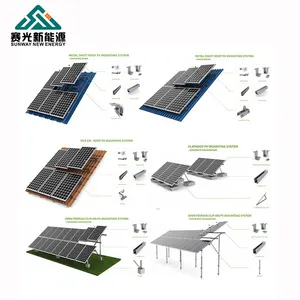 Whole House Grid Tie Pv Solar Energy Systems Roof Kit 5kw 10kw On-grid Solar Panel System