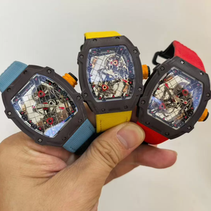 High-quality Steel <b>Wire</b> Mesh Structure, Ultra-<b>thin</b> Hollow Floating Tourbillon Sports Watch, Genuine Tourbillon Mechanical Watch - Product Image 5