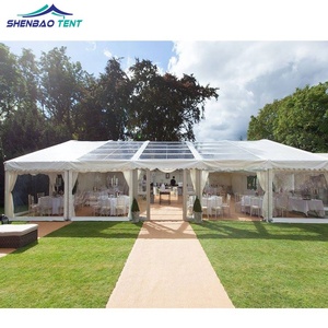 Tende per Matrimoni in PVC Bianco per 100 Persone <span class=keywords><strong>con</strong></span> Rivestimenti Plissettati - Product Image 1