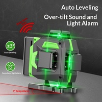 Niveau laser infrarouge haute précision Borka 12 lignes/16 lignes avec lumière verte et nivellement automatique