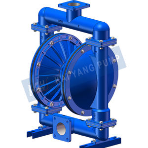 3インチQBY-K80LZDDD空気圧二重ダイヤフラムポンプ耐摩耗性鋳鉄流調整可能オイル用空気圧ポンプ - Product Image 4