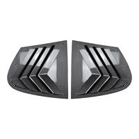 Accessoires de voiture, carbone noir, ABS noir brillant, couvre-lunette de fenêtre pour BMW Série 1 E87 2005-2011