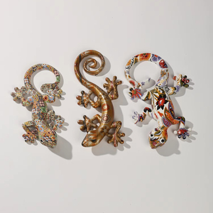 Fábrica Custom logotipo Resina Frigets Ímã Magnético Gecko Ornamento Design Espanha Gecko Lizard Ornamento para Decoração de Casa - Product Image 2