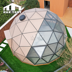 Glamping Glass Dome House con paneles de madera de color para uso en las cuatro estaciones Resort Horel Venta caliente - Product Image 6