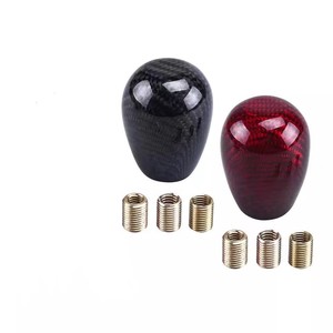 Carbon Fiber Gear <b>Shift</b> <b>Knob</b> Metal Head Ergonomic For Manual Automatic Cars - Product Image 2