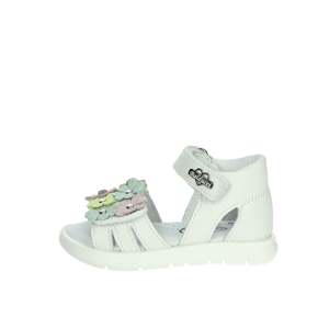 Balducci Girls White <b>Sandals</b> With Flower Detail Flat Shoes - Product Image 1