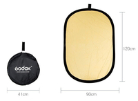 Réflecteur Godox 2-en-1 Ovale Portable Multi-Disque 150x200cm Pliable pour Studio Photo, Appareil Photo et Éclairage