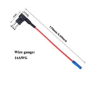 Adaptateur de fusible pour voiture 12V 24V 32V, prise de fusible pour voitures, camions, bateaux, 10A 15A 20A, porte-fusible en ligne à lame - Product Image 3