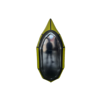 Packraft gonflable pliable individuel en TPU/PVC pour kayak, bateau léger, étanche, pour la pêche et les aventures fluviales