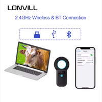 LONVILL Portable Animal Microchip Rfid Reader a la venta, precio de lector de código de barras de Venta caliente con BT