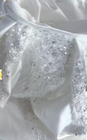 Vestido de Novia Sirena de Lujo 2026 con Cuello en V, Ilusión de Dos Piezas, Manga Larga Transparente con Cuentas y Falda de Gala Desmontable para Novias Africanas