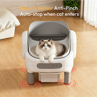 Litière autonettoyante Elecpet pour plusieurs chats, contrôle par application Tuya, tambour en acier inoxydable, ouverture supérieure, litière intelligente pour chats, OEM ODM