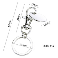 Porte-clés jeton de chariot de courses en métal avec fonction anti-perte, forme ronde, logo personnalisé gravé au laser pour supermarchés UE/US