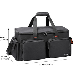 Bolsa de Transporte Grande para Cables de DJ, Organizador de Cables con Divisor Interno Desmontable y Compartimento Acolchado para DJ - Product Image 2
