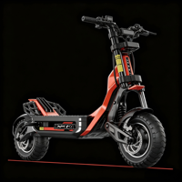 Scooter électrique HOOGA Daytona 4000W à double moteur, 72V 40Ah, 120 km/h, autonomie de 100 km, motos tout-terrain pour adultes, frein à disque hydraulique