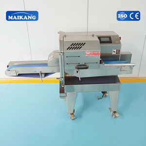 Trancheuse à viande automatique haute vitesse pour trancher la viande fraîche, épaisseur de coupe 3 mm, capacité 300 kg/h, lame en acier allié pour la restauration - Product Image 1