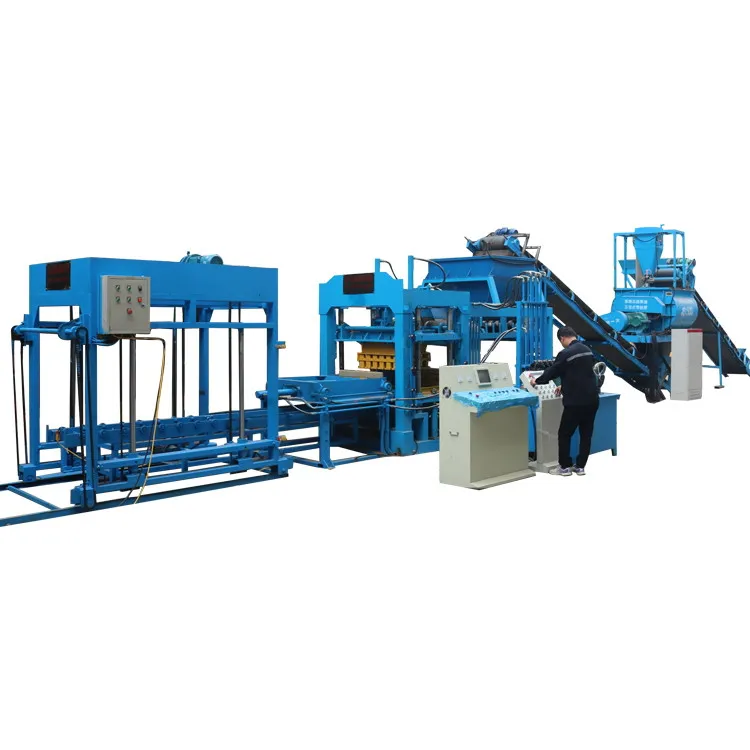 Hydraulic QT6-15 Automatic Concrete Color Paver Block Making Machine Manufacturers