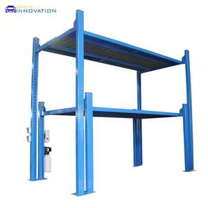 ลิฟท์จอดรถแบบไฮดรอลิก 8 เสา 3 ชั้น รับน้ำหนัก 5 ตัน สำหรับโรงรถที่บ้าน เพื่อการจัดเก็บและจอดรถ - Product Image 1