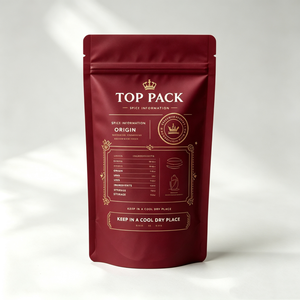 Pochette personnalisée OEM à faible MOQ (500 unités) avec fenêtre à fermeture éclair de qualité alimentaire pour l'emballage de marques d'épices, herbes, vanille, safran, cannelle - Product Image 3