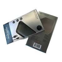 Boîte d'affichage électronique personnalisée avec fenêtre transparente, boîte d'emballage électronique, impression de boîte en papier de luxe pour produits électroniques
