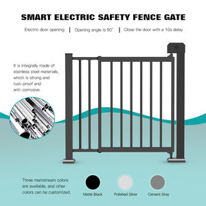 HCW 쉬운 조립 야외 보안 울타리 패널 분말 코팅 용접 금속 정원 게이트 개찰구 제품 카테고리 - Product Image 5