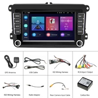 Podofo 2 + 64GB 7 ''Android Autoradio Car Radio Carplay y Android Auto GPS WiFi BT FM RDS para VW/PASSAT/SKODA/POLO/FABIA/GOLF 5/6