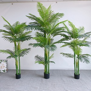130 Cm Areca Cây Cọ Nhân Tạo Lụa Nhà Máy Màu Xanh Lá Cây Nhựa Phoenix Cây Cọ Với Nồi Màu Xanh Lá Cây Nhân Tạo Nhà Máy - Product Image 2