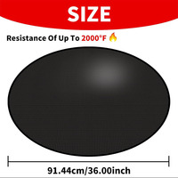 Nouveau design Deck Protector Grill Protection de pelouse Tapis ignifuge pour gazon extérieur foyer à bois avec haute qualité
