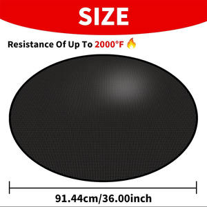 Tapis de foyer résistant aux hautes températures de vente chaude avec certificat CE <span class=keywords><strong>feuille</strong></span> d'aluminium et matériau en fibre de verre étanche à la poussière - Product Image 2