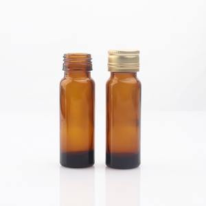 Botella de Vidrio Ámbar para Medicamentos Líquidos, Botella de Vidrio para Jarabe con Tapa de Aluminio a Prueba de Manipulación - Product Image 2