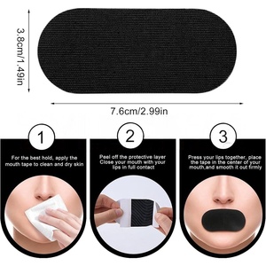 Cinta Bucal de Tela de Algodón Personalizada de Alta Calidad, Hipoalergénica, Anti-Ronquidos, para una Mejor Respiración Nocturna, Unisex - Product Image 5