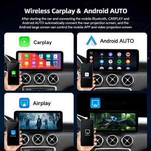 Layar CARPLAY & Android Auto 12,3 inci untuk Mobil AS, Cocok untuk Kendaraan Mercedes A-Class W176, Pemutar Multimedia Radio - Product Image 3