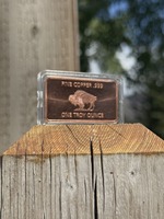 Pièces de monnaie en cuivre pur 999, barres d'art en cuivre, lingots de cuivre, pièces de monnaie en cuivre de 1 once, lingots de cuivre fin 999