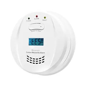 En 50291 được phê duyệt Battery Operated co Detector kỹ thuật số co gas bị rò rỉ carbon monoxide Detector LCD màn hình hiển thị