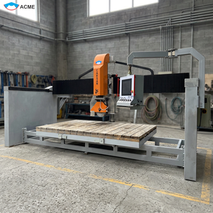 Machine de découpe à pont CNC 5 axes contrôlée par PLC, OEM ODM, avec moteur et engrenage pour pierre, granit, marbre - Product Image 1
