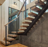 Poteau de garde-corps en câble sur mesure avec balustrade en câble métallique pour la rénovation de l'extérieur des escaliers et des porches