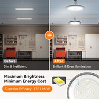 Luminaria LED Lineal Industrial de Alta Potencia 150W IP65 para Techo Alto, 3CCT 4000K 5000K 6000K Seleccionables, Luz Comercial para Fábricas y Almacenes, Venta al por Mayor en EE. UU.