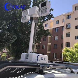 OKAF Palo Telescopico da 1m-3.5m Montato sul Tetto del Veicolo con Luci LED per Illuminazione di Emergenza e Cantieri Edili - Product Image 5