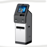 Kiosque de vente de billets Boading Pass Carte d'identité Passeport Lecteur de carte de crédit Paiement de facture Auto-vérification Kiosque pour hôtel aéroport