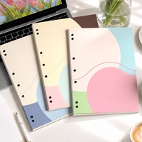 Carnet à spirales A4, reliure à colle froide, pages intérieures personnalisées, couverture bleue