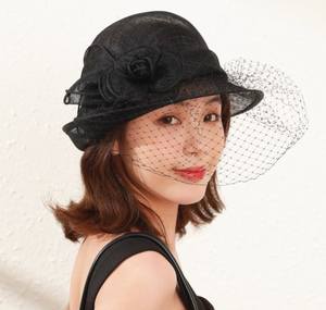 หมวกสำหรับใส่ไปโบสถ์ของผู้หญิงไซนาเม่หมวกแก๊ปแฟชั่นใหม่สำหรับปาร์ตี้ฟิลิปปินส์หมวกสำหรับใส่ไปโบสถ์ทำจาก KT-1622 - Product Image 2