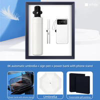 Nouvel arrivage Banque d'alimentation stylo parapluie de luxe avec support de téléphone Cadeau d'affaires d'entreprise unique pour les entreprises et les entreprises