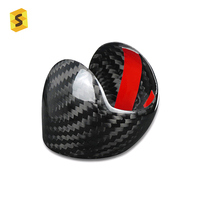 Accessoires intérieurs de voiture en fibre de carbone Shasha, couvre-poignée de levier de vitesses pour Ford Fiesta ST MK8 MK8.5 2018-2023