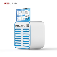 Système de location de batteries externes pour entreprises - Station de recharge portable avec batterie Li-Polymère, charge rapide 30W, design ultra-plat